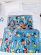 Printed Baby Blanket 3 Ply, 1609 GSM 5Pcs Set (1 Baby Comforter, 1 Bedsheet, 1 Neck Pillow & 2 Bolster)