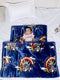 Printed Baby Blanket 3 Ply, 1609 GSM 5Pcs Set (1 Baby Comforter, 1 Bedsheet, 1 Neck Pillow & 2 Bolster)