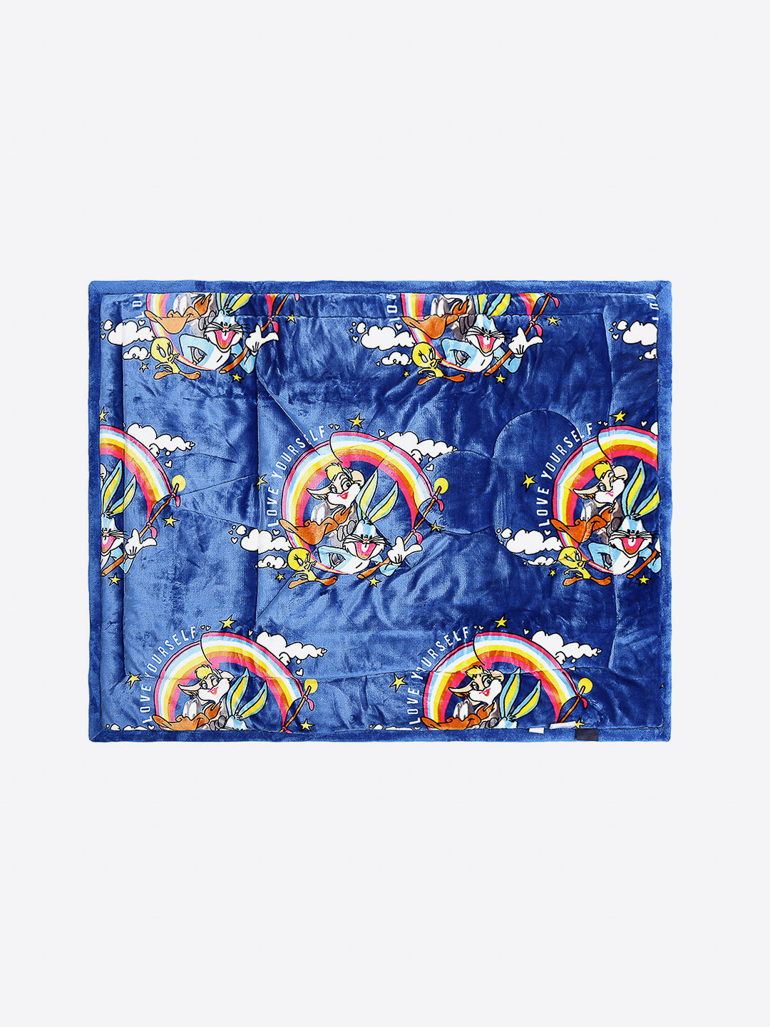 Printed Baby Blanket 3 Ply, 1609 GSM 5Pcs Set (1 Baby Comforter, 1 Bedsheet, 1 Neck Pillow & 2 Bolster)