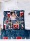 Printed Baby Blanket 3 Ply, 1609 GSM 5Pcs Set (1 Baby Comforter, 1 Bedsheet, 1 Neck Pillow & 2 Bolster)