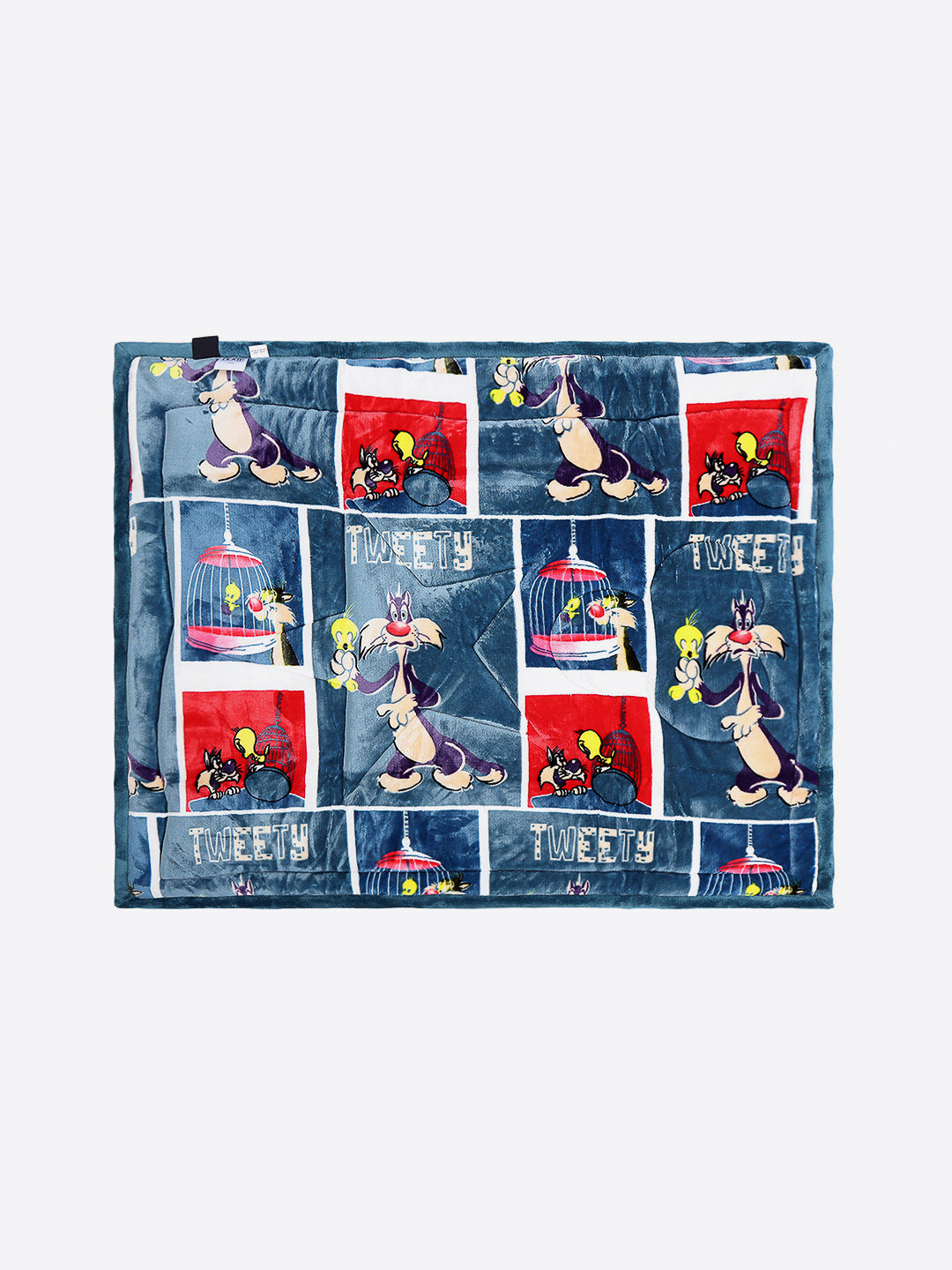 Printed Baby Blanket 3 Ply, 1609 GSM 5Pcs Set (1 Baby Comforter, 1 Bedsheet, 1 Neck Pillow & 2 Bolster)