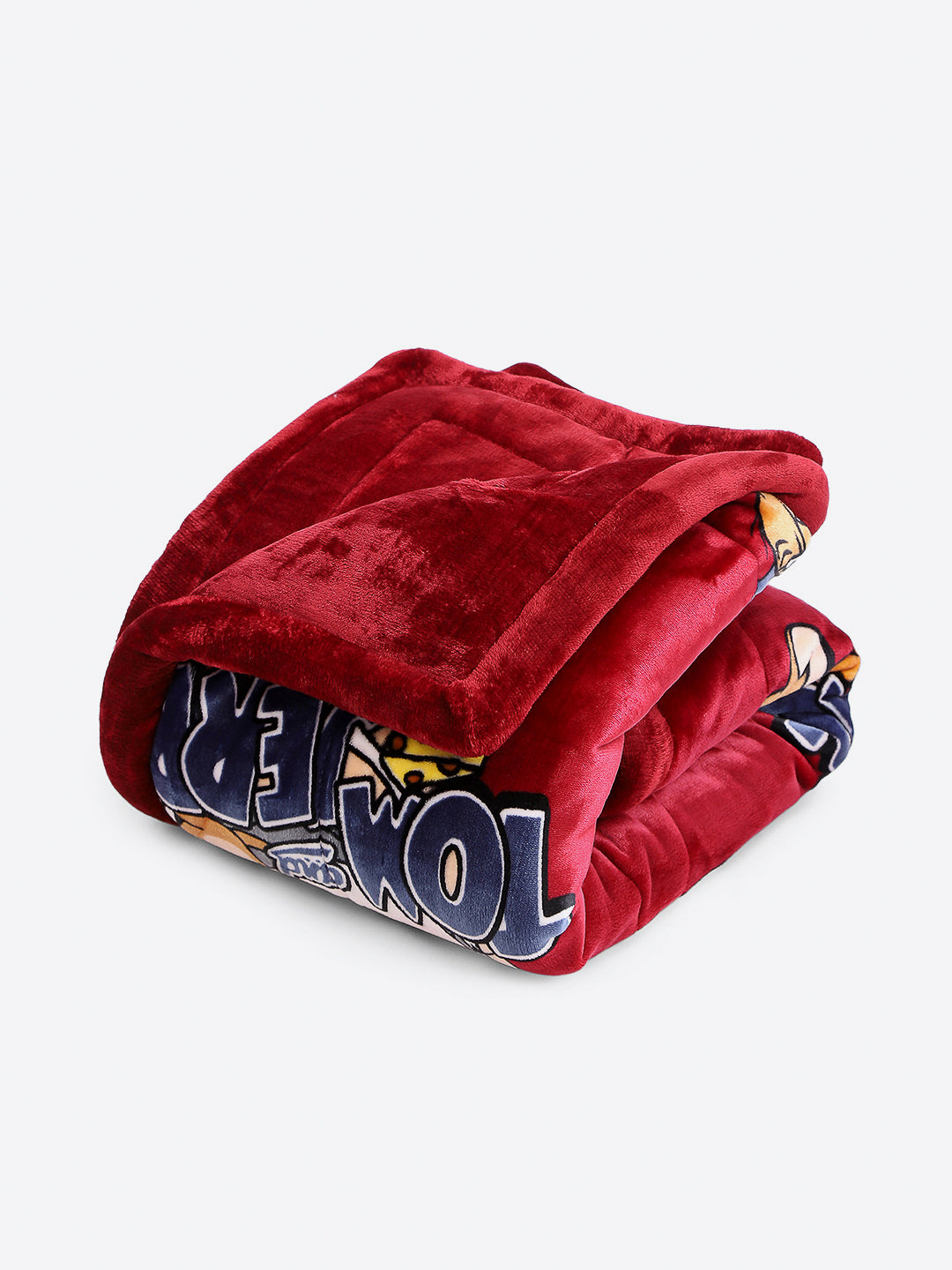 Printed Baby Blanket 3 Ply, 1609 GSM 5Pcs Set (1 Baby Comforter, 1 Bedsheet, 1 Neck Pillow & 2 Bolster)