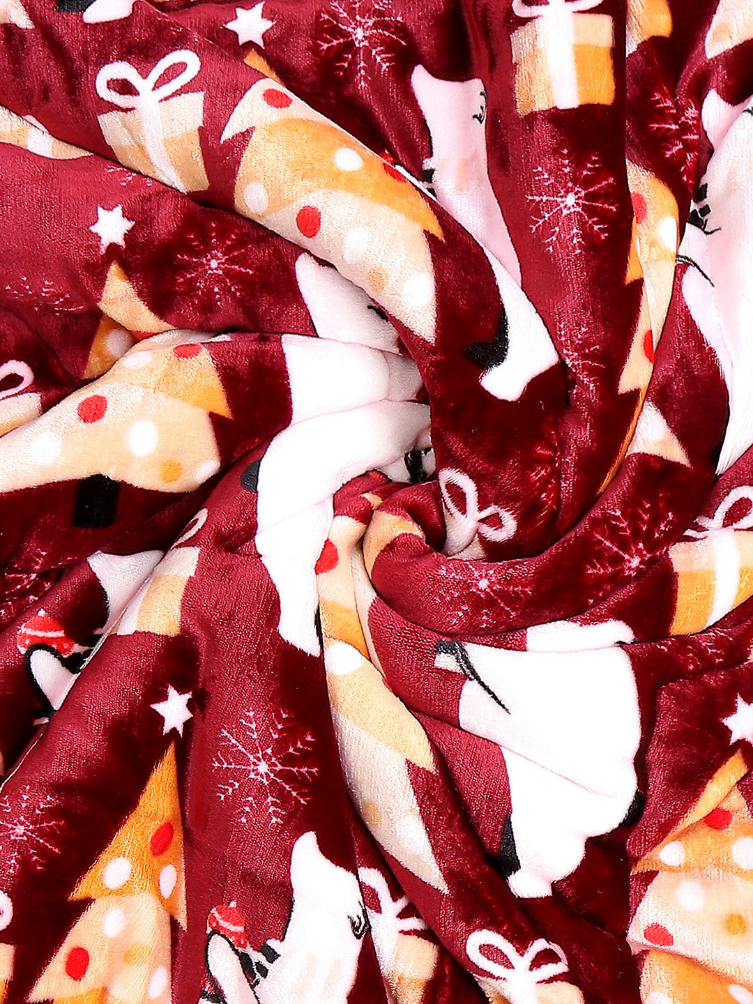 Printed Baby Blanket 3 Ply, 1609 GSM 5Pcs Set (1 Baby Comforter, 1 Bedsheet, 1 Neck Pillow & 2 Bolster)