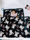 Printed Baby Blanket 3 Ply, 1609 GSM 5Pcs Set (1 Baby Comforter, 1 Bedsheet, 1 Neck Pillow & 2 Bolster)