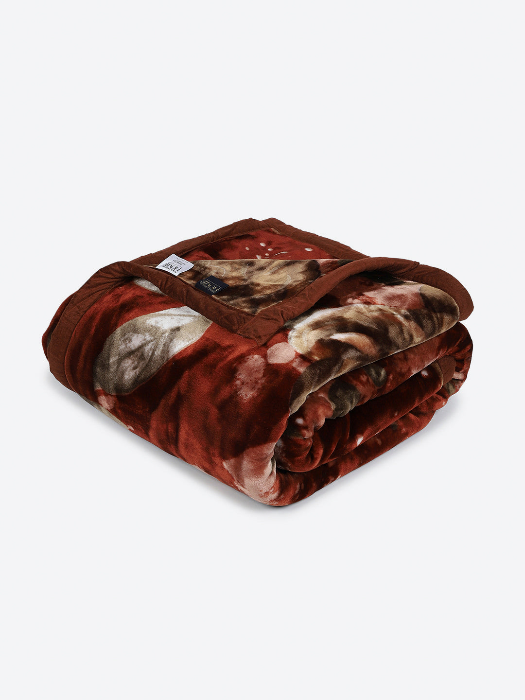 Floral Printed Double Bed 2 Ply, 947 GSM Blanket for Heavy Winter - (Bandhan) with Fragrance