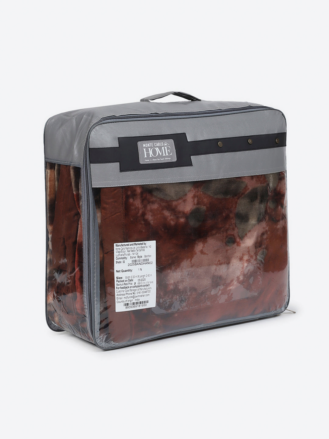 Floral Printed Double Bed 2 Ply, 947 GSM Blanket for Heavy Winter - (Bandhan) with Fragrance