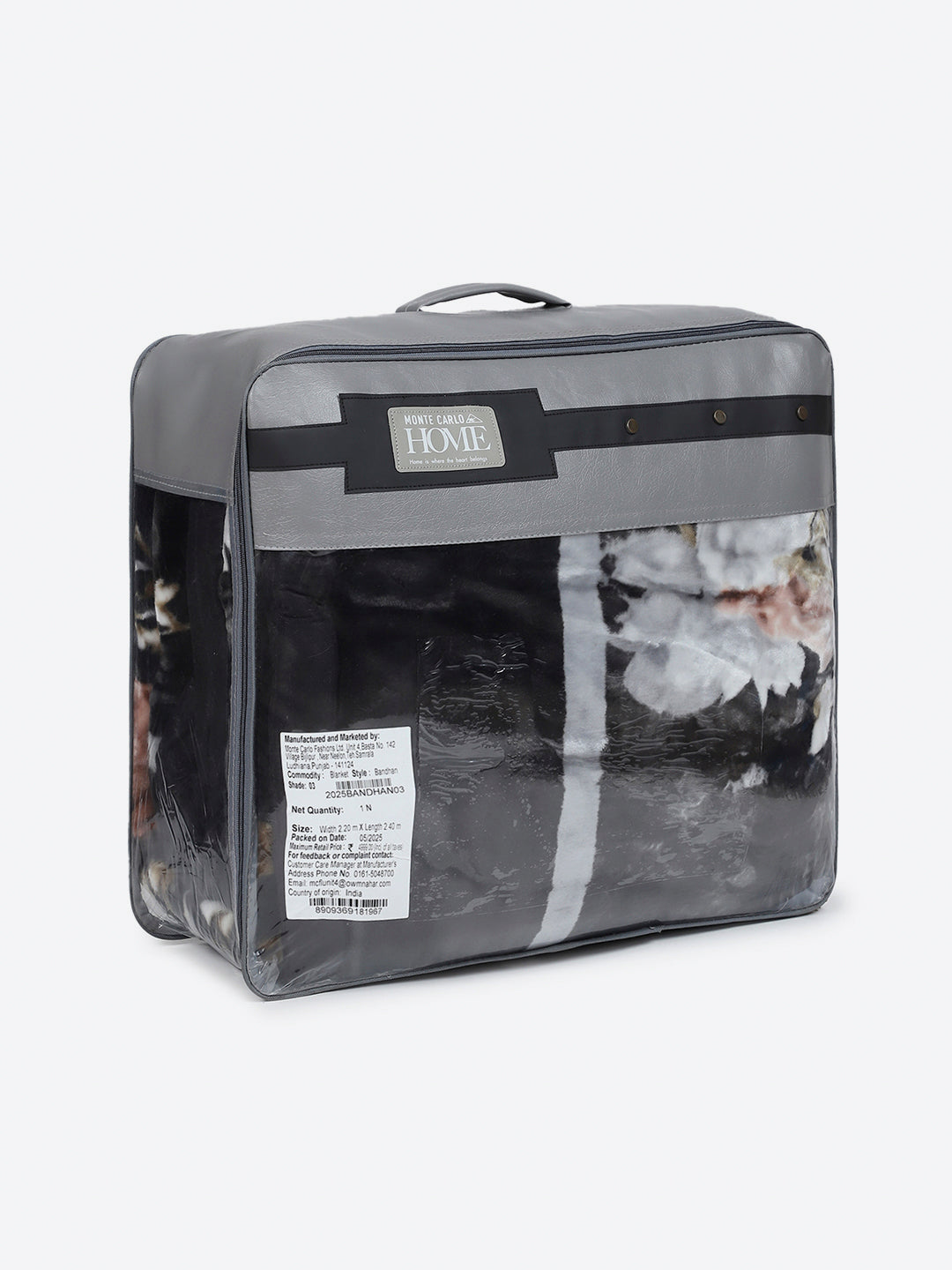 Floral Printed Double Bed 2 Ply, 947 GSM Blanket for Heavy Winter - (Bandhan) with Fragrance