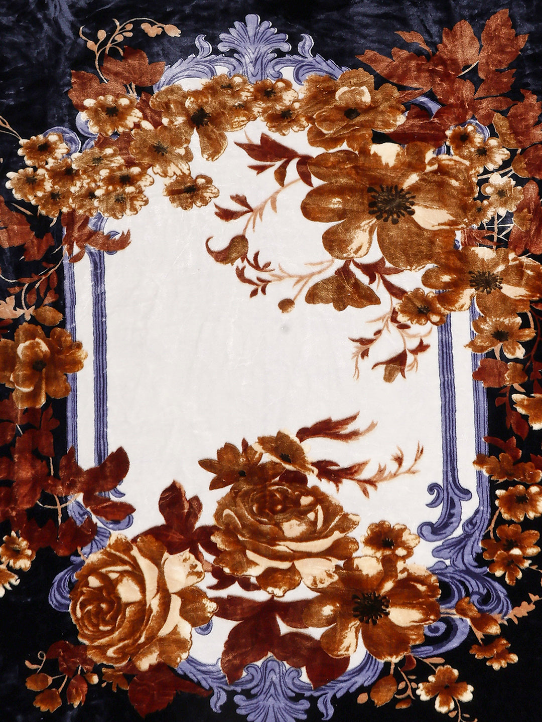 Floral Printed Double Bed 2 Ply, 947 GSM Blanket for Heavy Winter - (Bandhan) with Fragrance