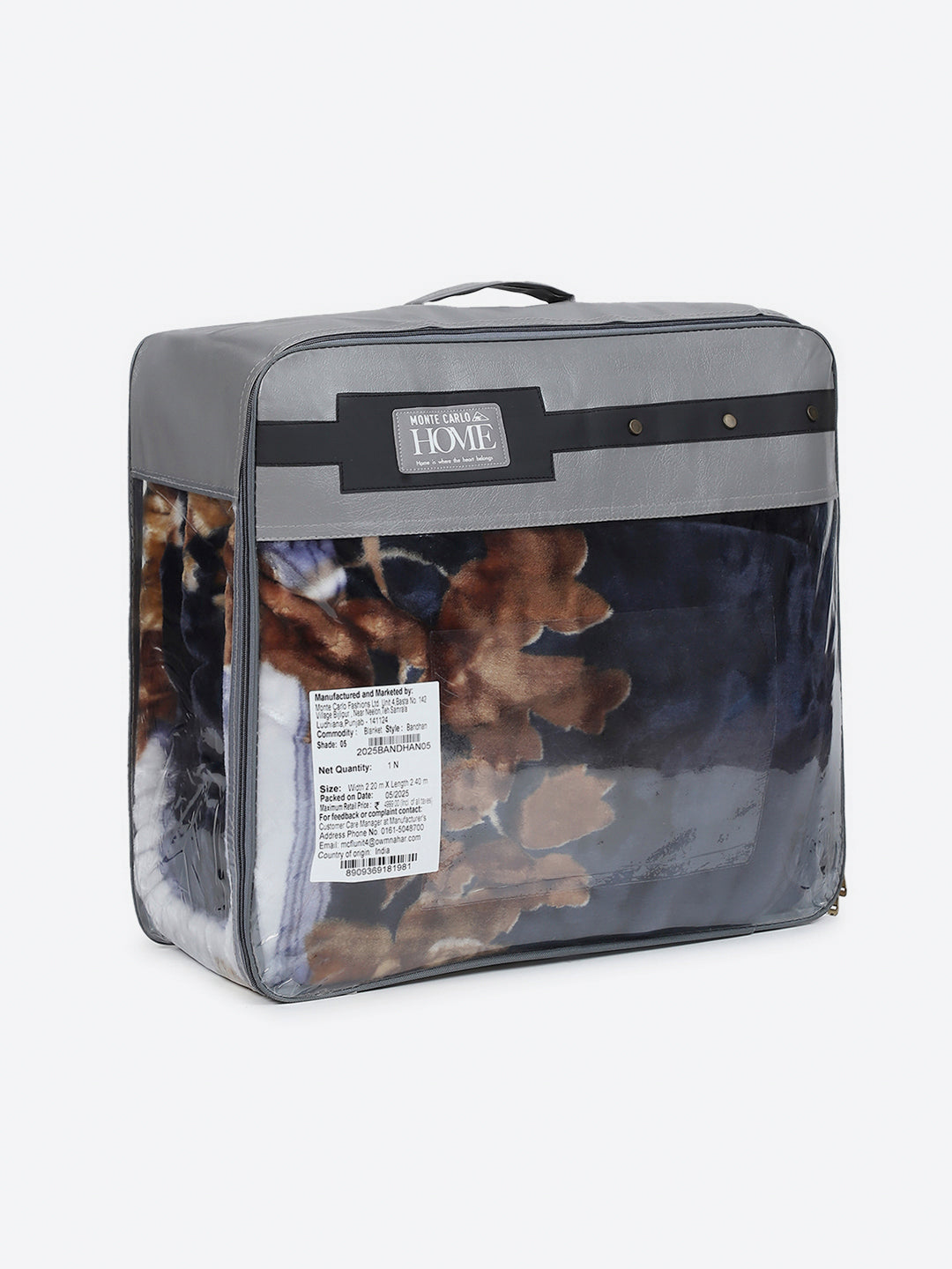 Floral Printed Double Bed 2 Ply, 947 GSM Blanket for Heavy Winter - (Bandhan) with Fragrance