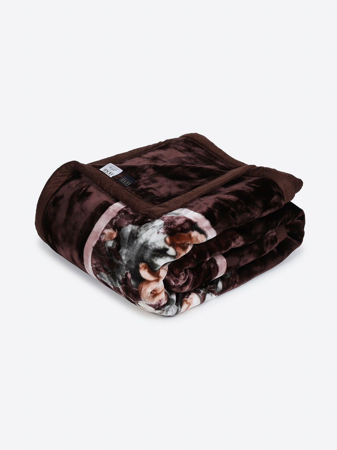 Floral Printed Double Bed 2 Ply, 947 GSM Blanket for Heavy Winter - (Bandhan) with Fragrance