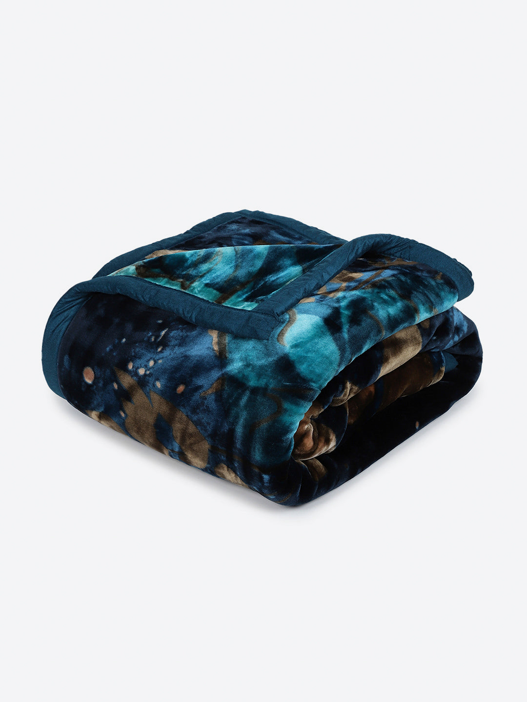 Floral Printed Double Bed 2 Ply, 947 GSM Blanket for Heavy Winter - (Bandhan) with Fragrance