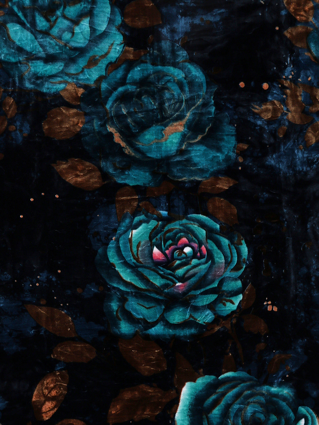 Floral Printed Double Bed 2 Ply, 947 GSM Blanket for Heavy Winter - (Bandhan) with Fragrance