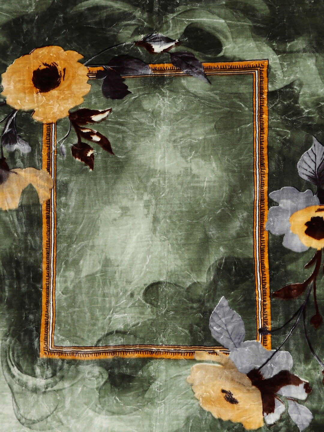 Floral Printed Double Bed 2 Ply, 947 GSM Blanket for Heavy Winter - (Bandhan) with Fragrance