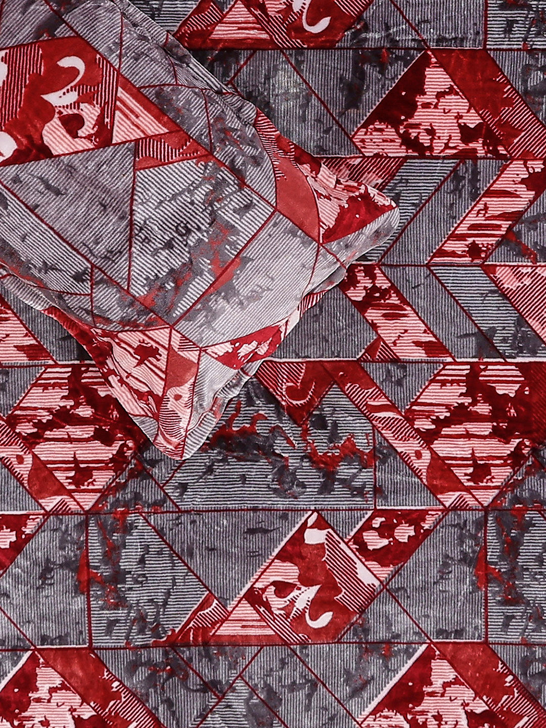 413 GSM 100% Polyester King Bed 1 Bedsheet with 2 Pillow Cover (Aura)