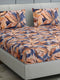349 GSM Polyester King Bed 1 Bedsheet with 2 Pillow Cover (Carnival)