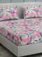 349 GSM Polyester King Bed 1 Bedsheet with 2 Pillow Cover (Carnival)