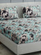 349 GSM Polyester King Bed 1 Bedsheet with 2 Pillow Cover (Carnival)
