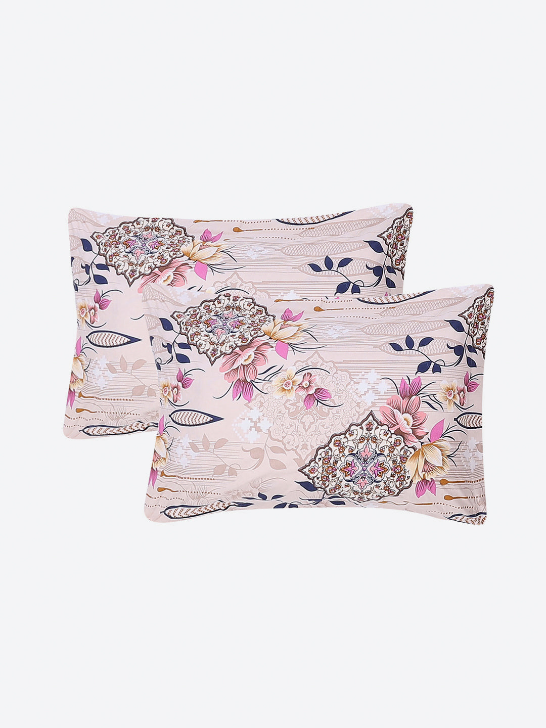 155 GSM Micro Double Bed 1 Bedsheet with 2 Pillow Cover (Clare)