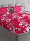 254 GSM Micro King Fitted Bed 1 Fitted Bedsheet with 2 Pillow Cover (Clare FT)