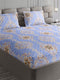 254 GSM Micro King Fitted Bed 1 Fitted Bedsheet with 2 Pillow Cover (Clare FT)