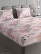 254 GSM Micro King Fitted Bed 1 Fitted Bedsheet with 2 Pillow Cover (Clare FT)