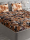495 GSM Polyester King Bed 1 Bedsheet with 2 Pillow Cover (Gold Mine)