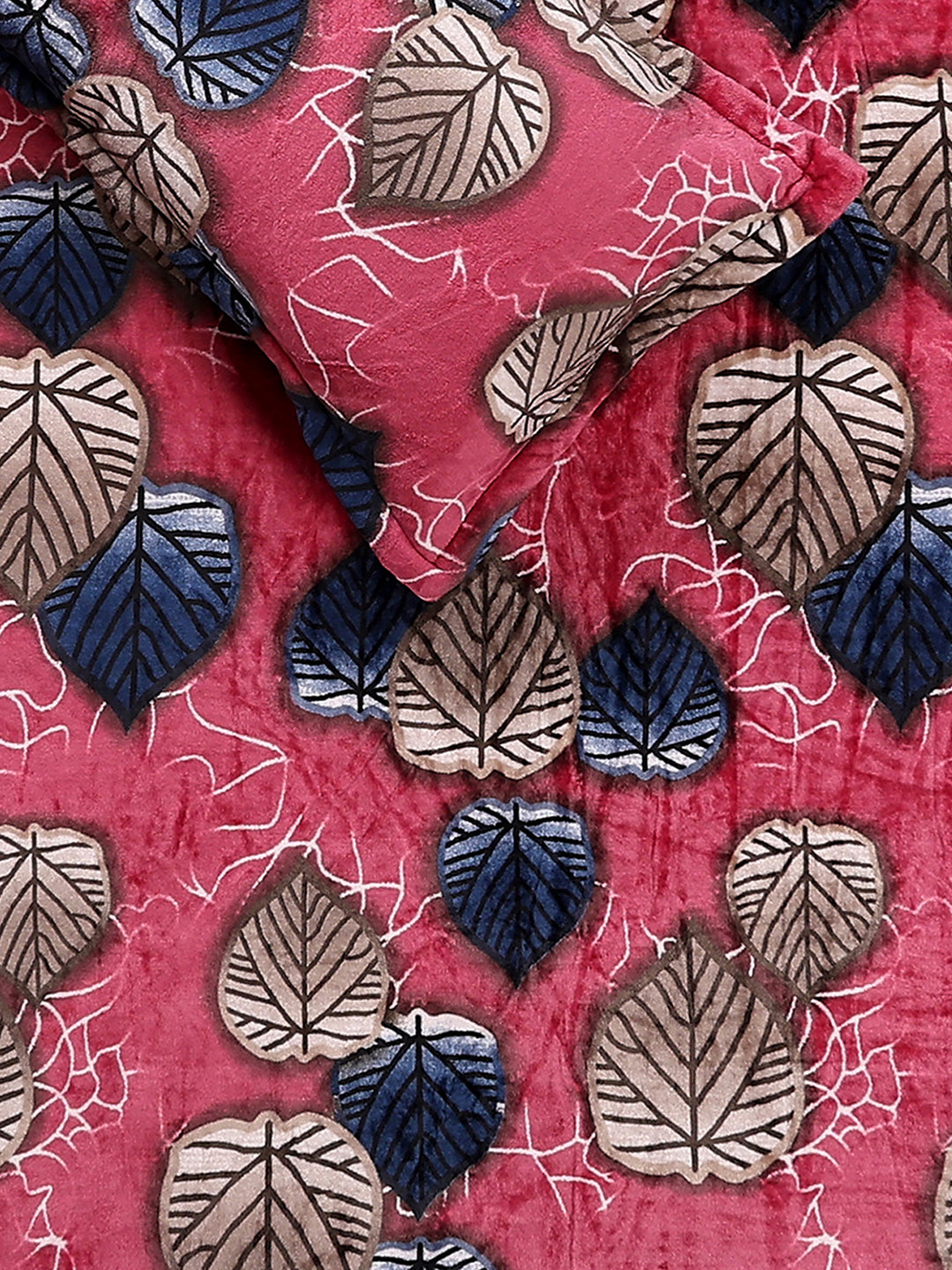 495 GSM 100% Polyester King Bed 1 Bedsheet with 2 Pillow Cover (Gold Mine)