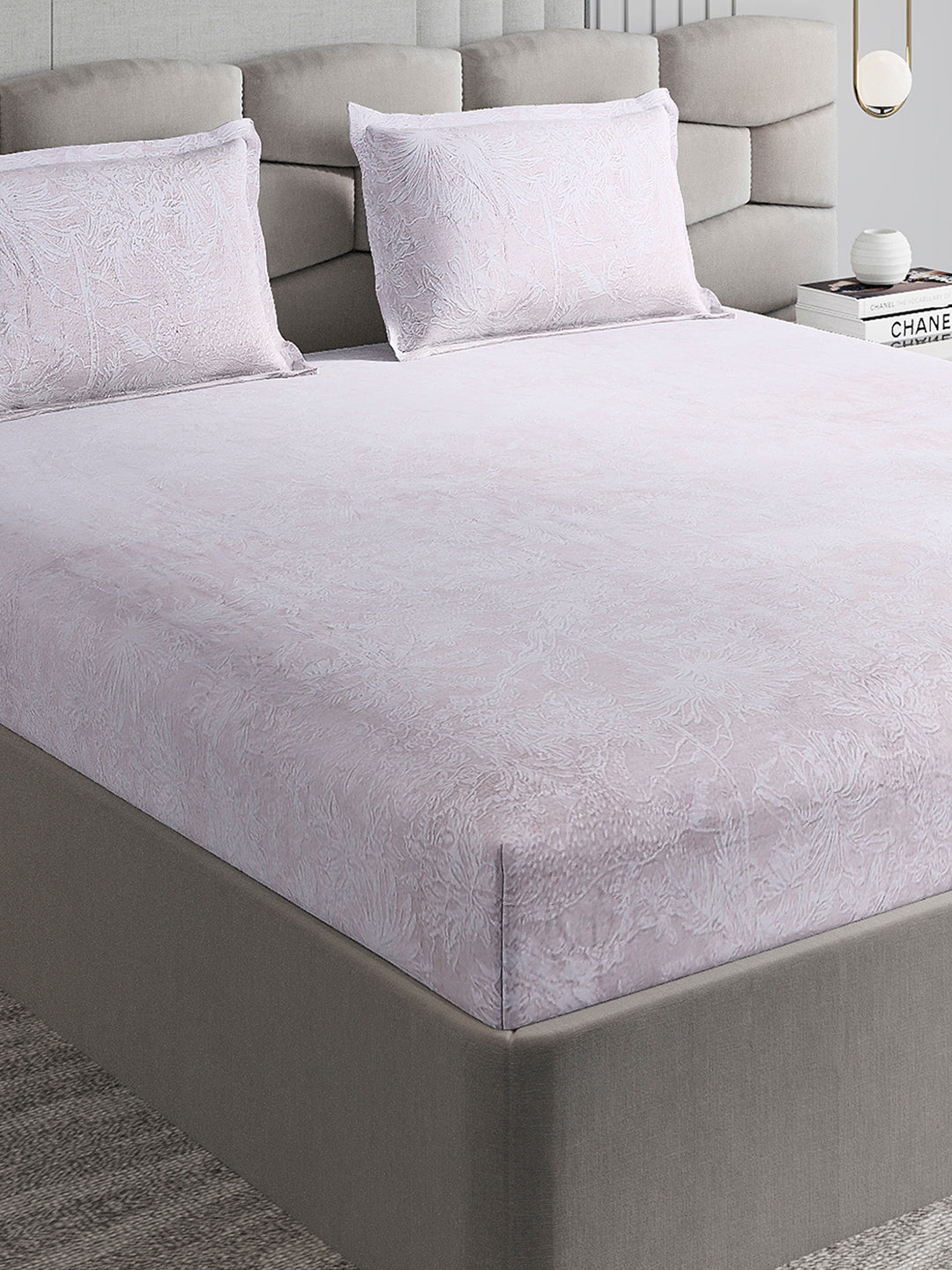 393 GSM 100% Polyester King Bed 1 Bedsheet with 2 Pillow Cover (Golden Choice)