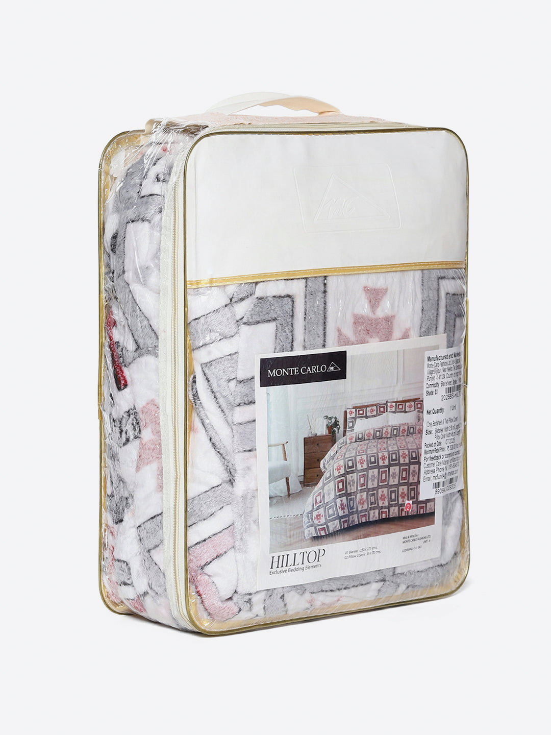 378 GSM 100% Polyester King Bed 1 Bedsheet with 2 Pillow Cover (Hill Top)