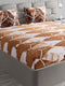 374 GSM Polyester Double Bed 1 Bedsheet with 2 Pillow Cover (Impression)