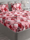 374 GSM Polyester Double Bed 1 Bedsheet with 2 Pillow Cover (Impression)
