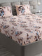 374 GSM Polyester Double Bed 1 Bedsheet with 2 Pillow Cover (Impression)