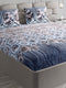 374 GSM Polyester Double Bed 1 Bedsheet with 2 Pillow Cover (Impression)