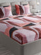 374 GSM Polyester Double Bed 1 Bedsheet with 2 Pillow Cover (Impression)