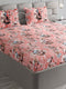 374 GSM Polyester Double Bed 1 Bedsheet with 2 Pillow Cover (Impression)