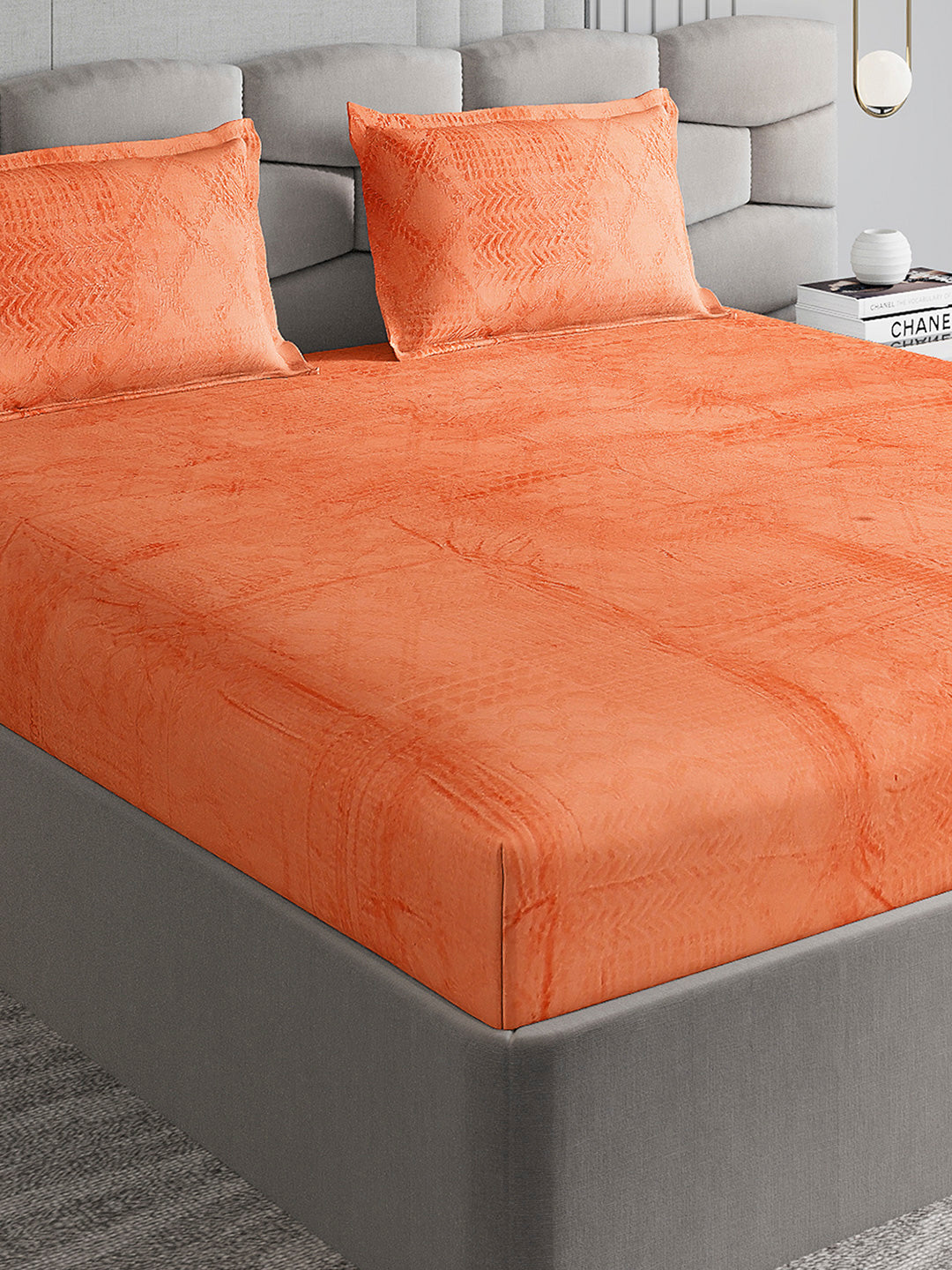 267 GSM 100% Polyester King Bed 1 Bedsheet with 2 Pillow Cover (Master Piece)