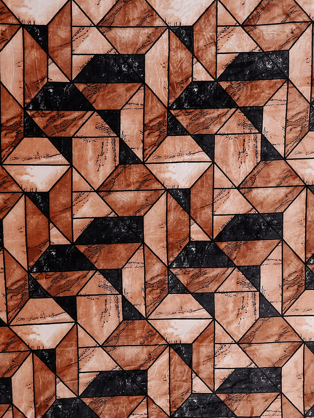 904 GSM 100% Polyester Double Bed 1 Bedsheet, 1 Duvet Cover & 2 Pillow Cover (Meteor 4 Pcs Set)