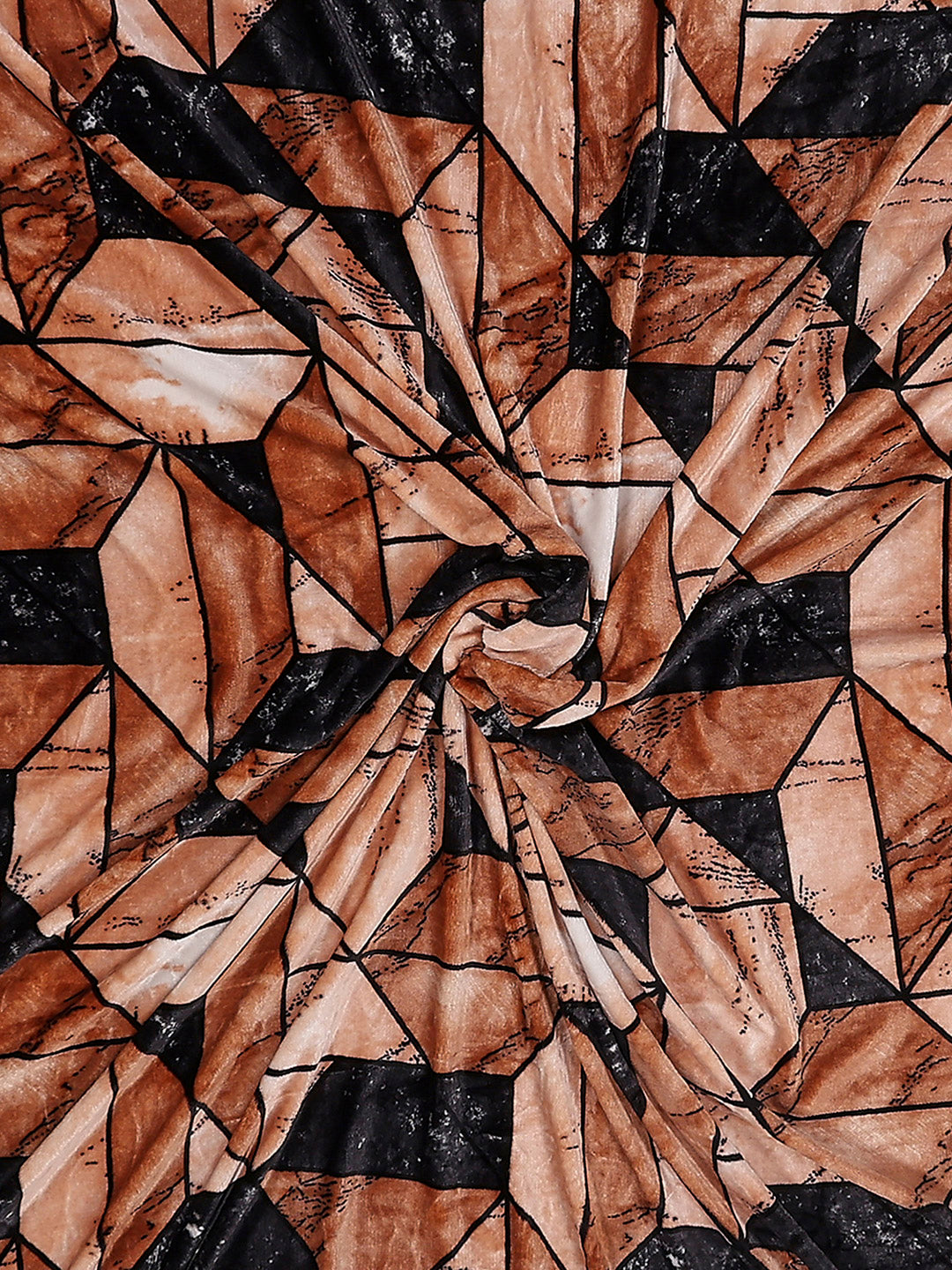 904 GSM 100% Polyester Double Bed 1 Bedsheet, 1 Duvet Cover & 2 Pillow Cover (Meteor 4 Pcs Set)