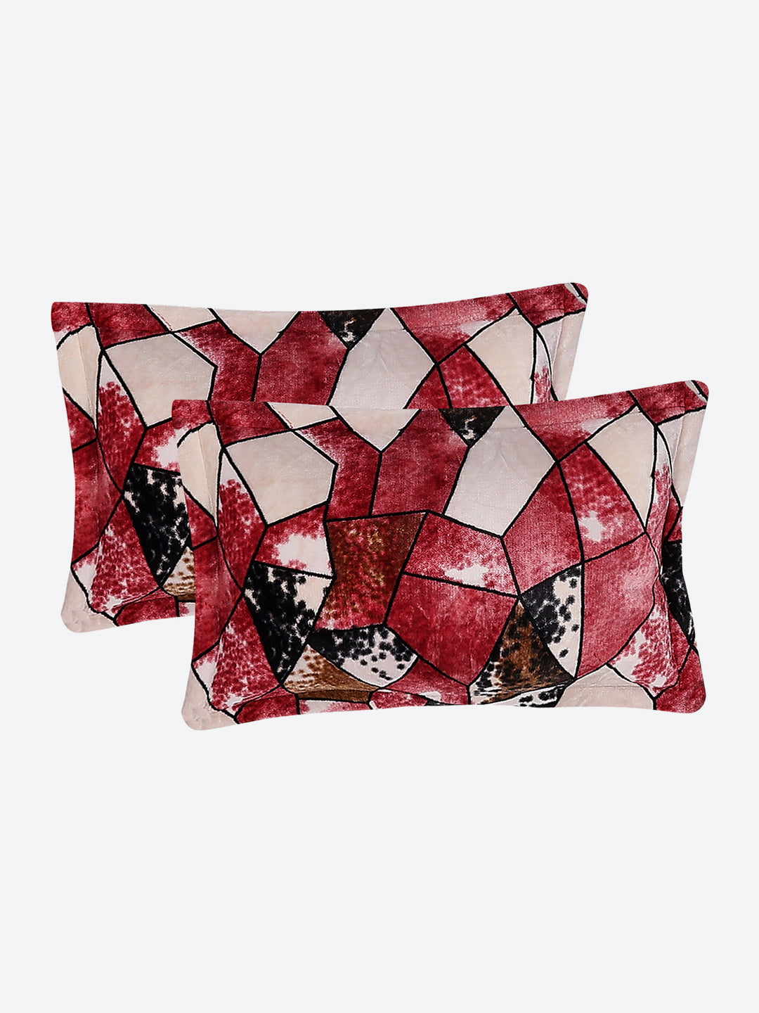 904 GSM 100% Polyester Double Bed 1 Bedsheet, 1 Duvet Cover & 2 Pillow Cover (Meteor 4 Pcs Set)