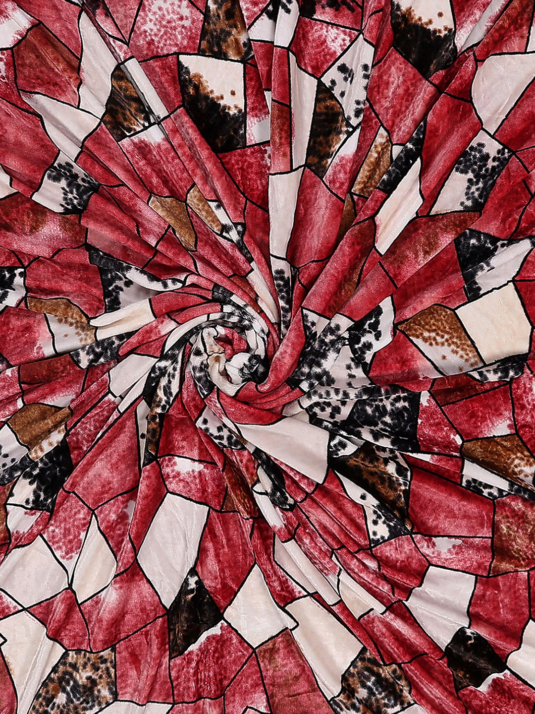 904 GSM 100% Polyester Double Bed 1 Bedsheet, 1 Duvet Cover & 2 Pillow Cover (Meteor 4 Pcs Set)