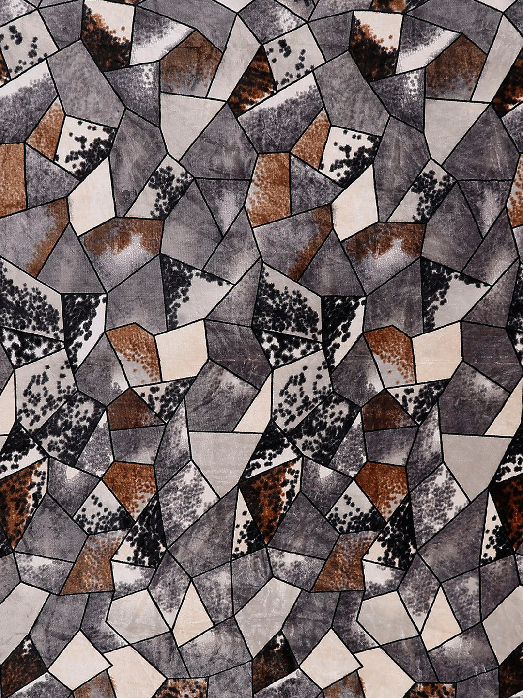 904 GSM 100% Polyester Double Bed 1 Bedsheet, 1 Duvet Cover & 2 Pillow Cover (Meteor 4 Pcs Set)