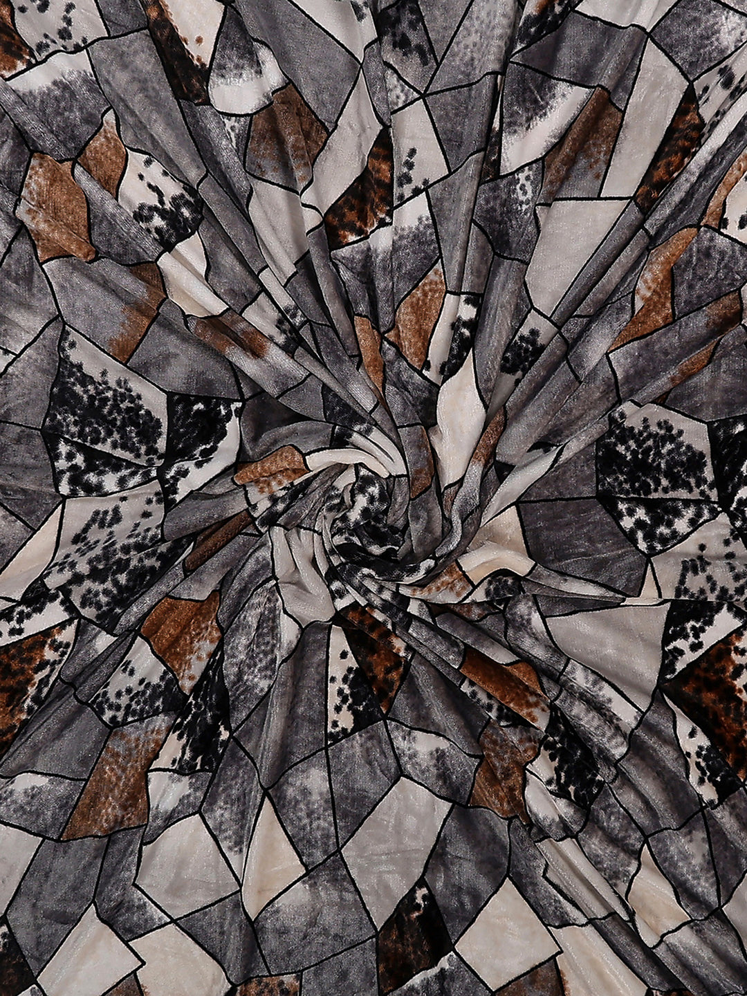 904 GSM 100% Polyester Double Bed 1 Bedsheet, 1 Duvet Cover & 2 Pillow Cover (Meteor 4 Pcs Set)