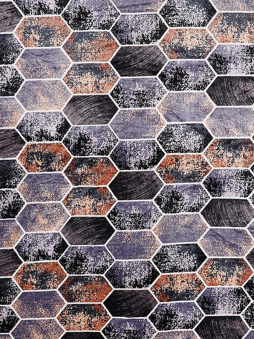 904 GSM 100% Polyester Double Bed 1 Bedsheet, 1 Duvet Cover & 2 Pillow Cover (Meteor 4 Pcs Set)