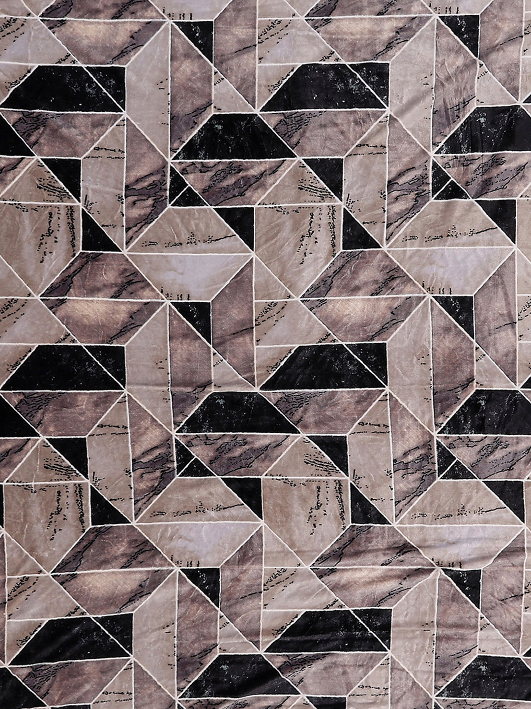 904 GSM 100% Polyester Double Bed 1 Bedsheet, 1 Duvet Cover & 2 Pillow Cover (Meteor 4 Pcs Set)