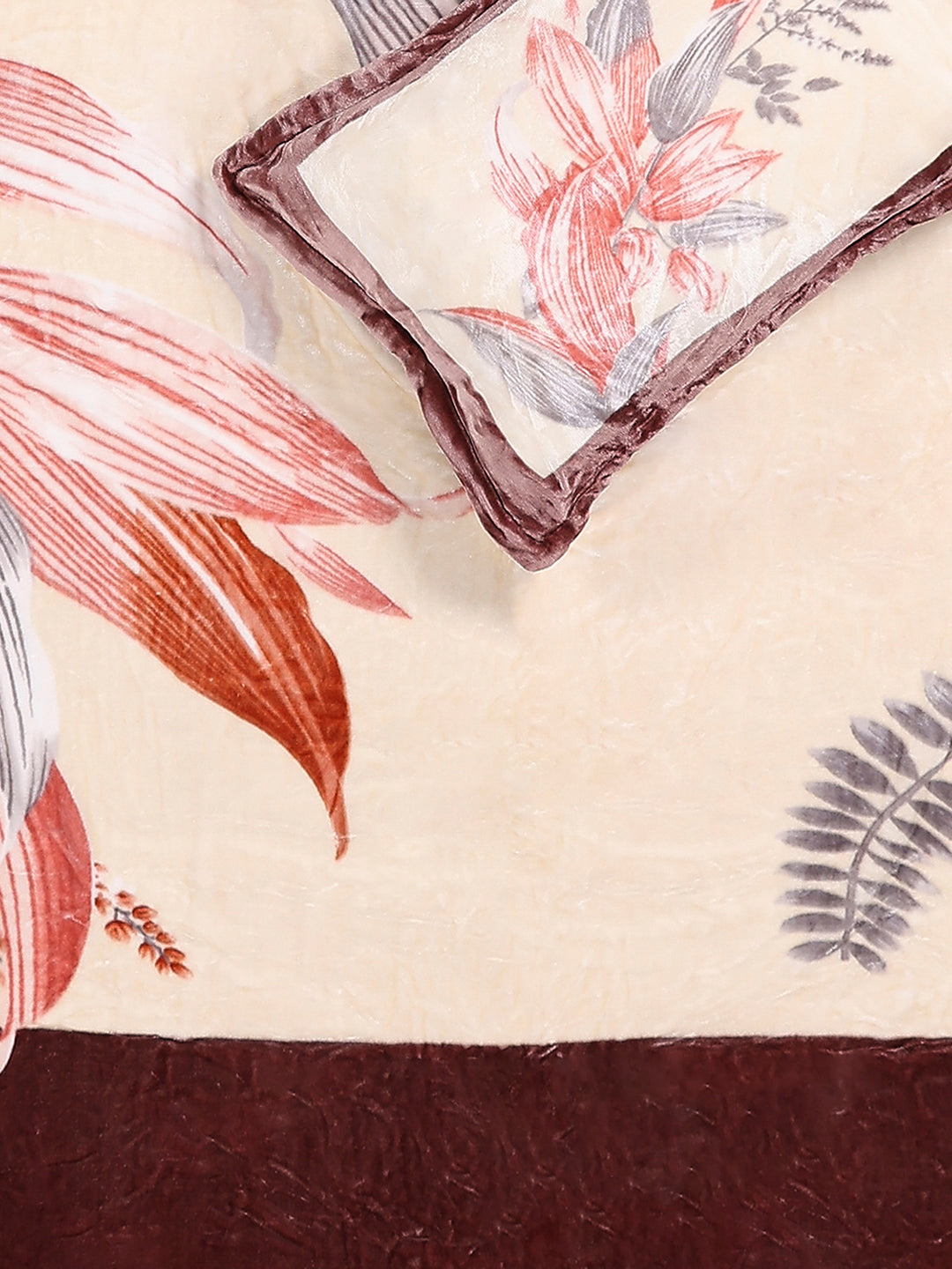 331 GSM 100% Polyester Double Bed 1 Bedsheet with 2 Pillow Cover (Miranda)