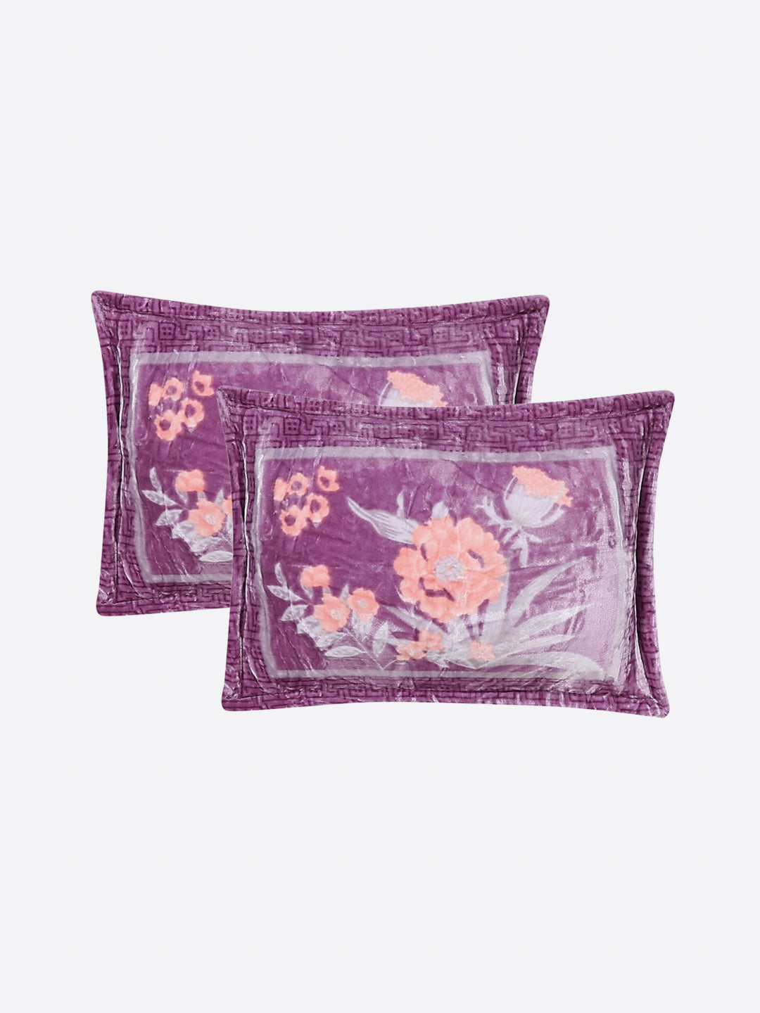 331 GSM 100% Polyester Double Bed 1 Bedsheet with 2 Pillow Cover (Miranda)