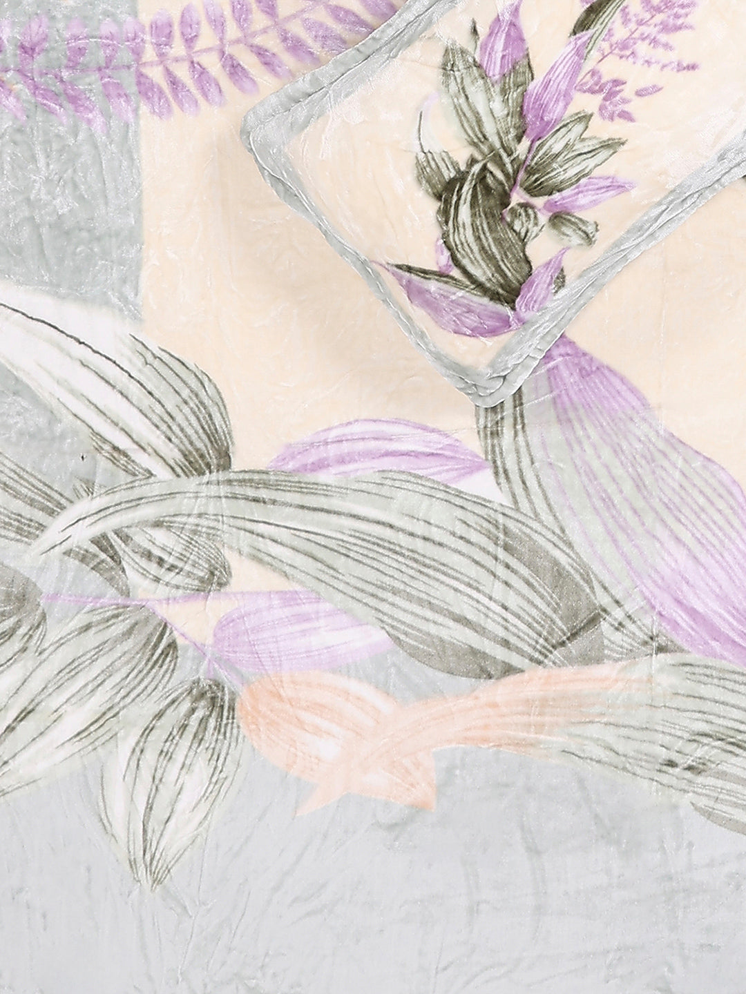 331 GSM 100% Polyester Double Bed 1 Bedsheet with 2 Pillow Cover (Miranda)