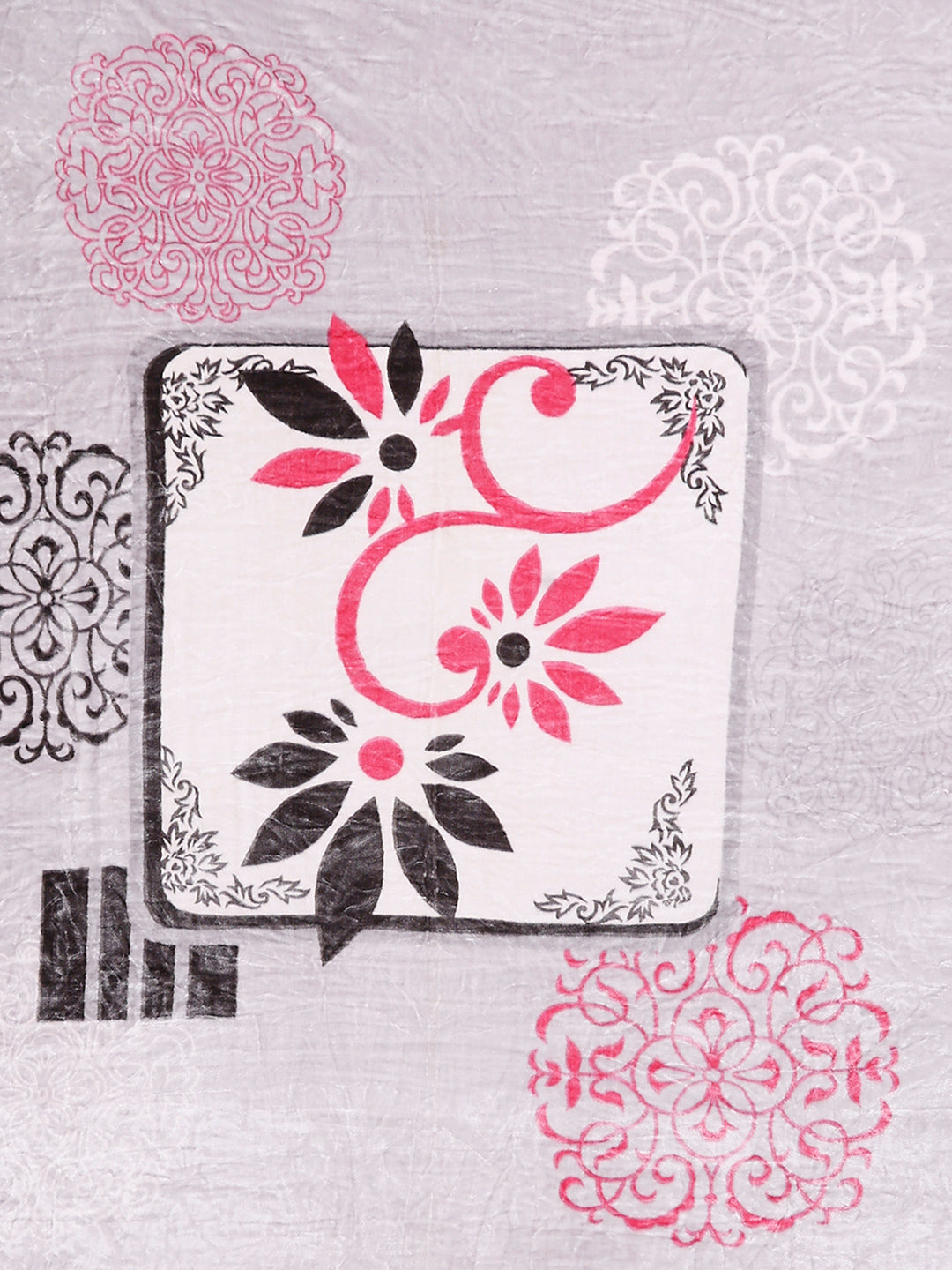 331 GSM 100% Polyester Double Bed 1 Bedsheet with 2 Pillow Cover (Miranda)