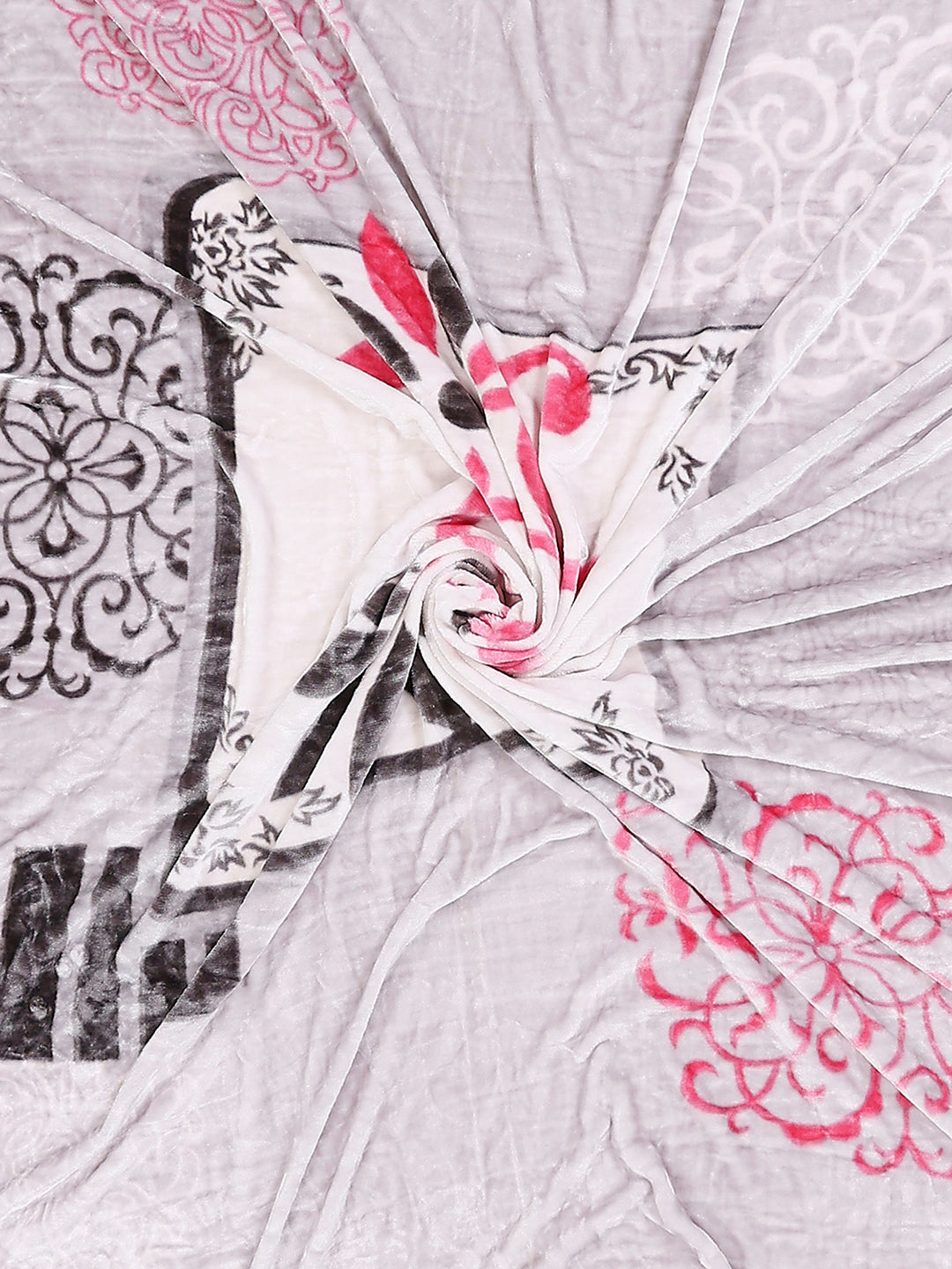 331 GSM 100% Polyester Double Bed 1 Bedsheet with 2 Pillow Cover (Miranda)