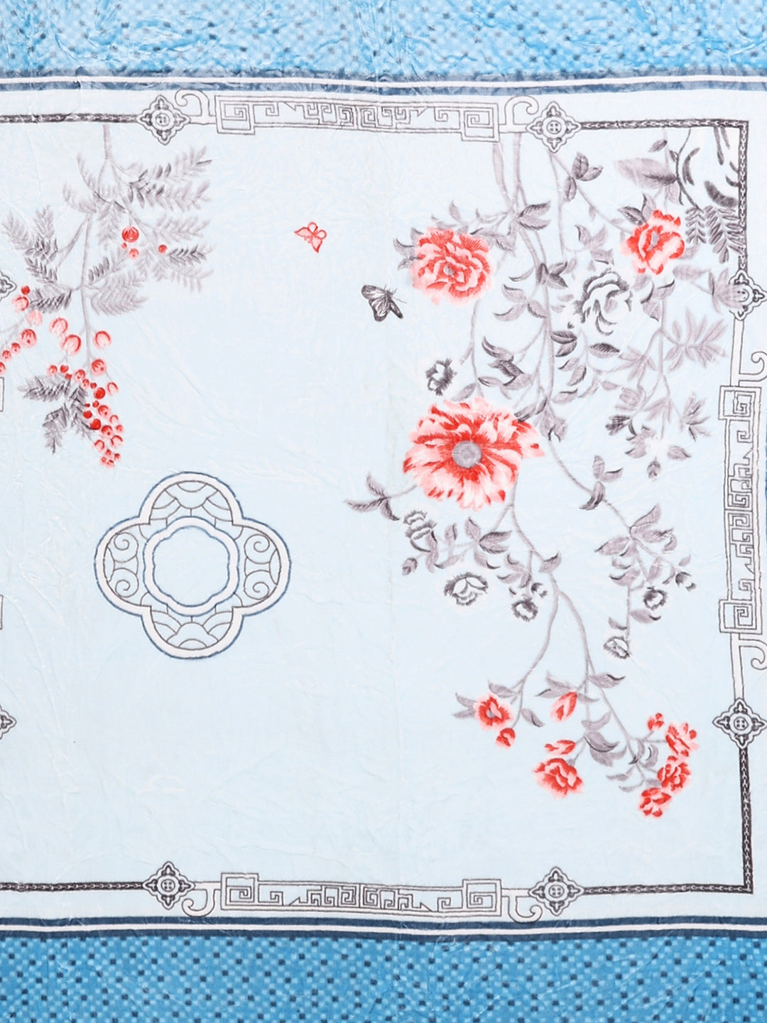 331 GSM 100% Polyester Double Bed 1 Bedsheet with 2 Pillow Cover (Miranda)